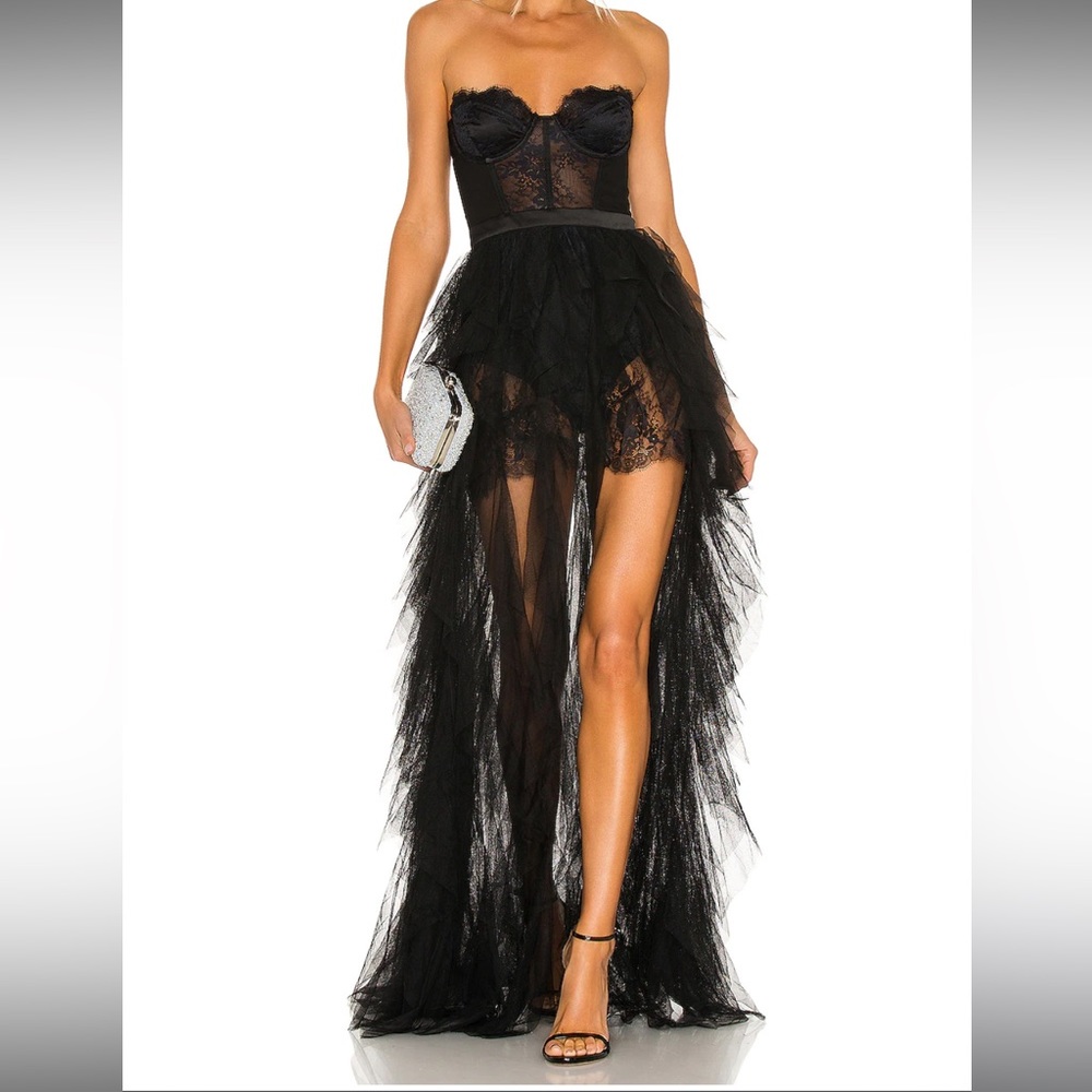 X REVOLVE Bustier Gown in Black
